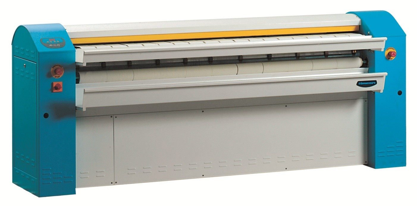 Calandru cu uscare, alimentare gaz, temperatura si viteza de calcare controlate electronic, productivitate 35/40kg