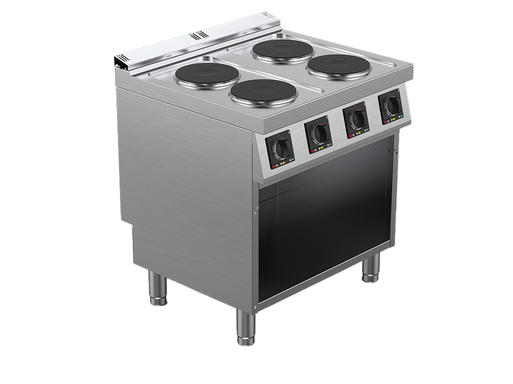 Masina de gatit cu plite rotunde electrica cu 4 zone, putere 10400W