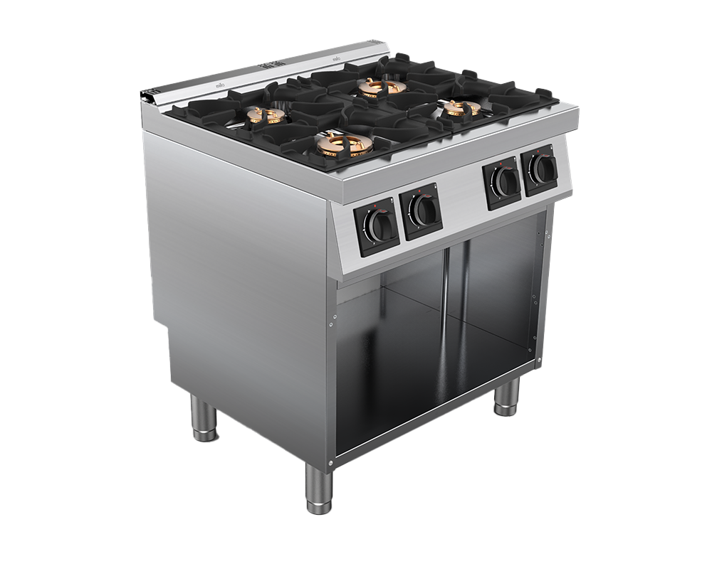 Masina de gatit alimentare gaz 4 arzatoare, putere totala 24000W