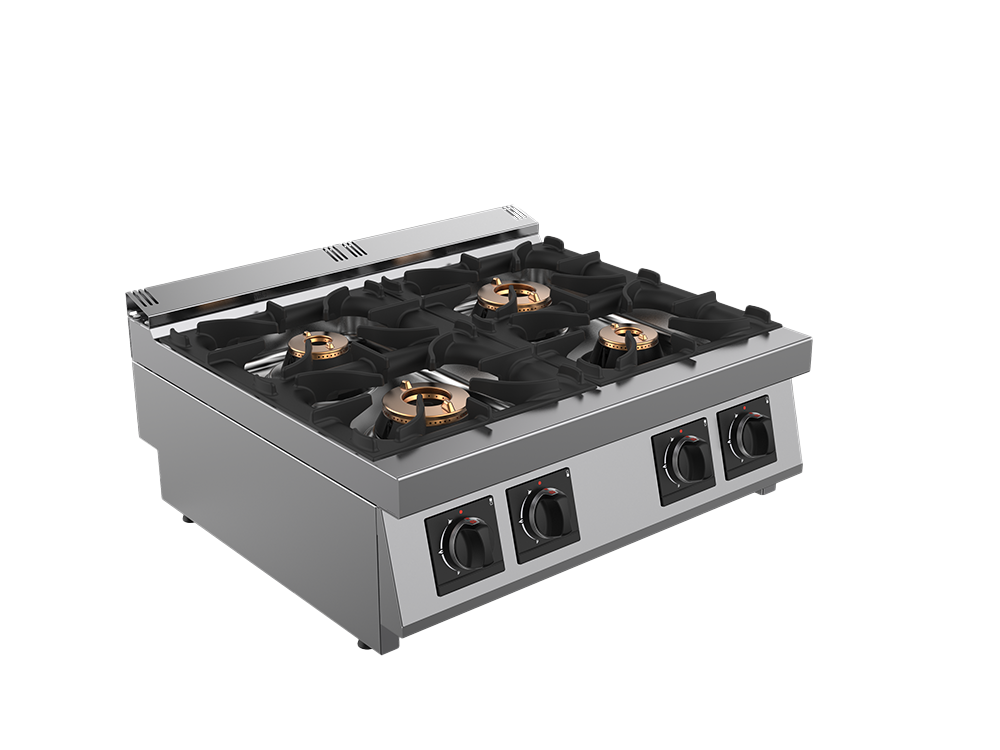 Masina de gatit alimentare gaz 4 arzatoare, putere totala 24000W