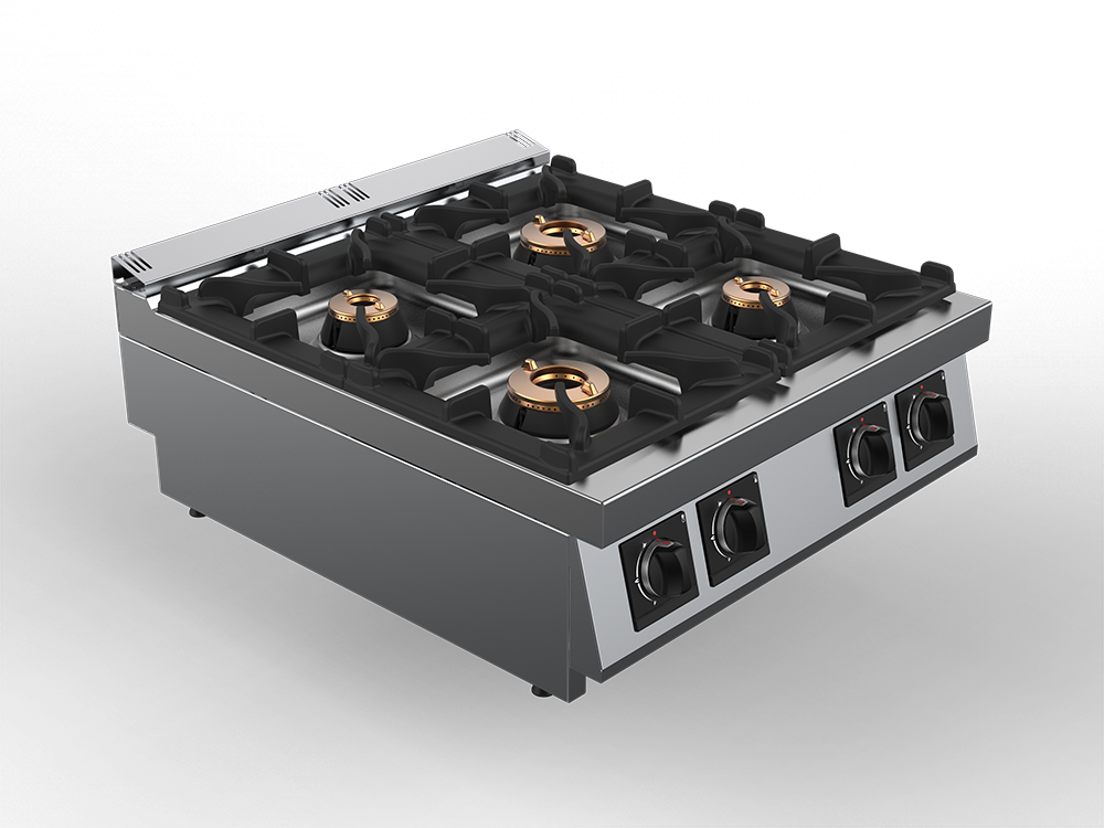 Masina de gatit alimentare gaz 4 arzatoare, putere totala 27000W