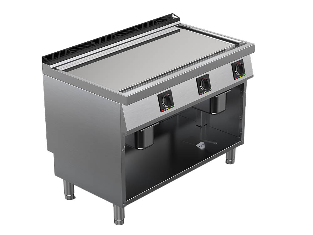 Fry top electric suprafata neteda cromata, putere 15300W