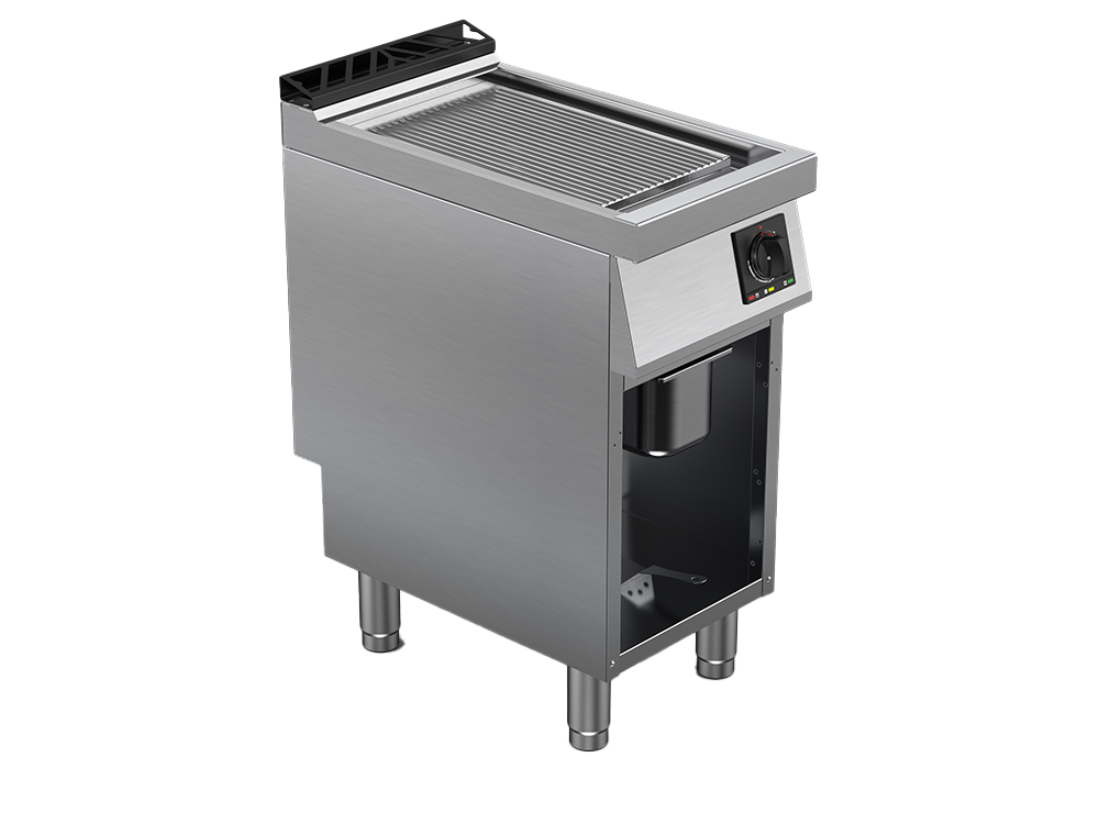 Fry top electric suprafata striata, putere 5100W