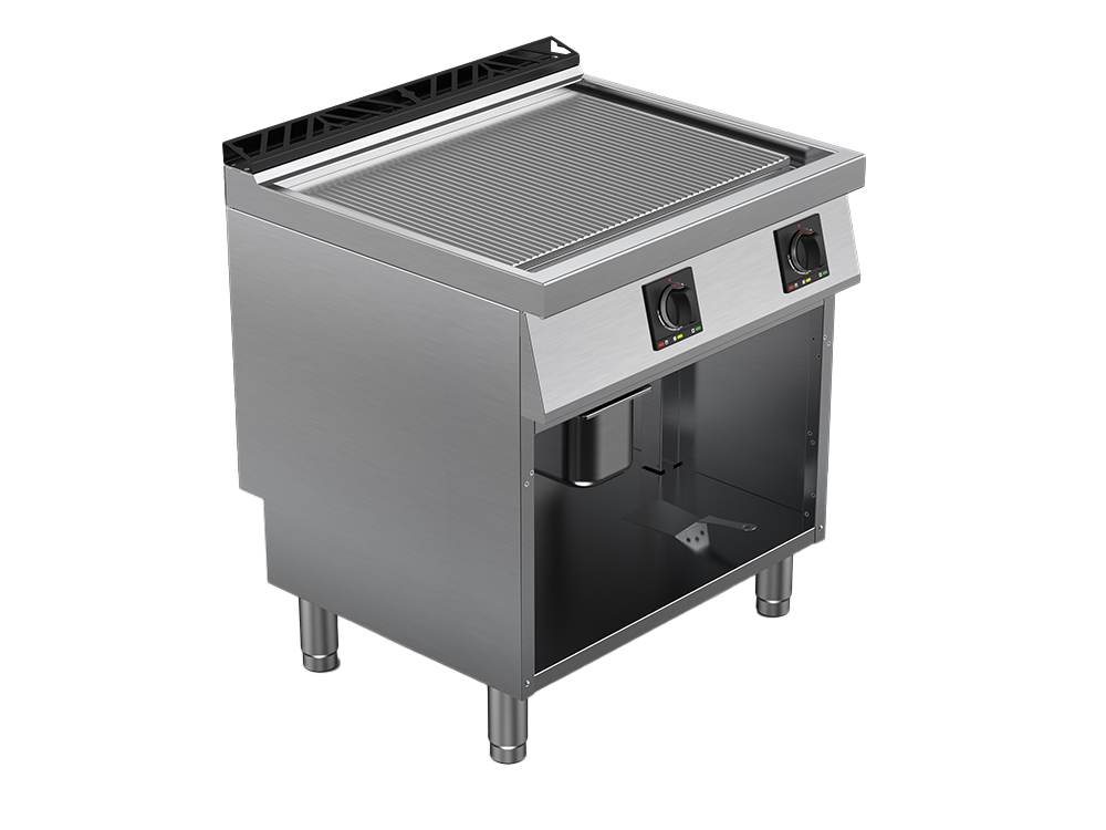 Fry top electric suprafata striata, putere 10200W