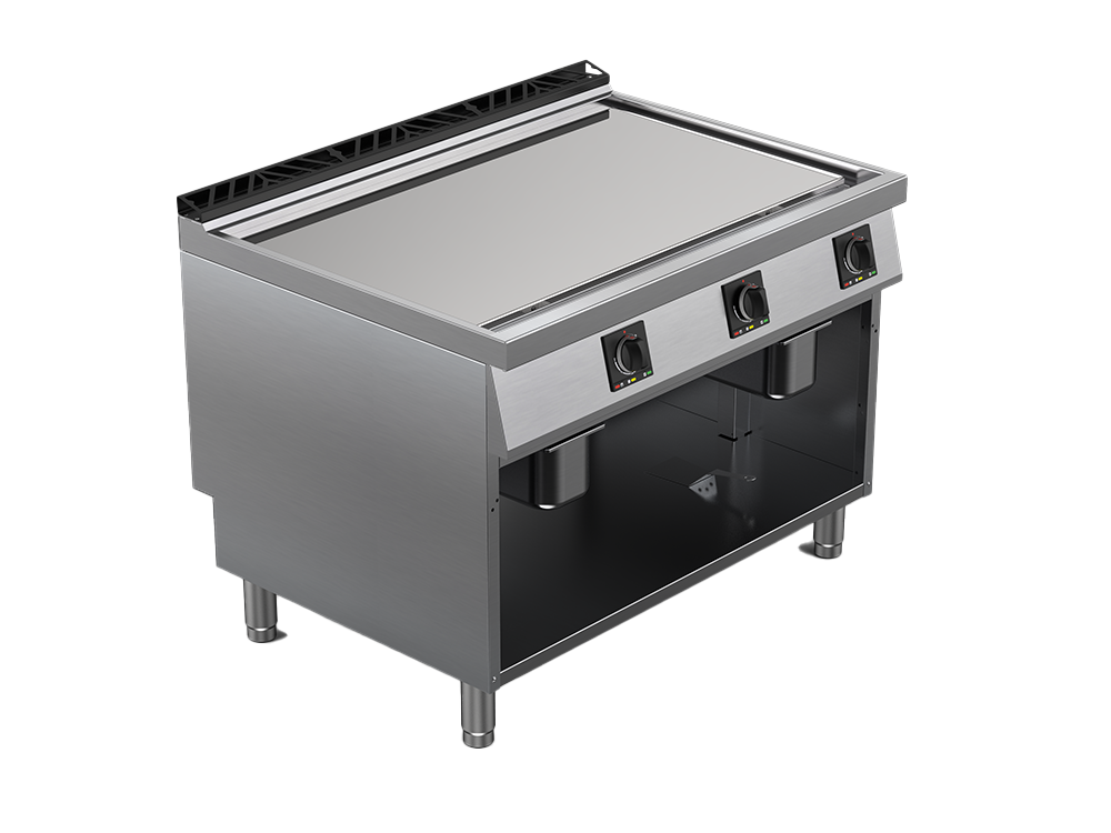 Fry top electric suprafata neteda cromata, putere totala 19800W 