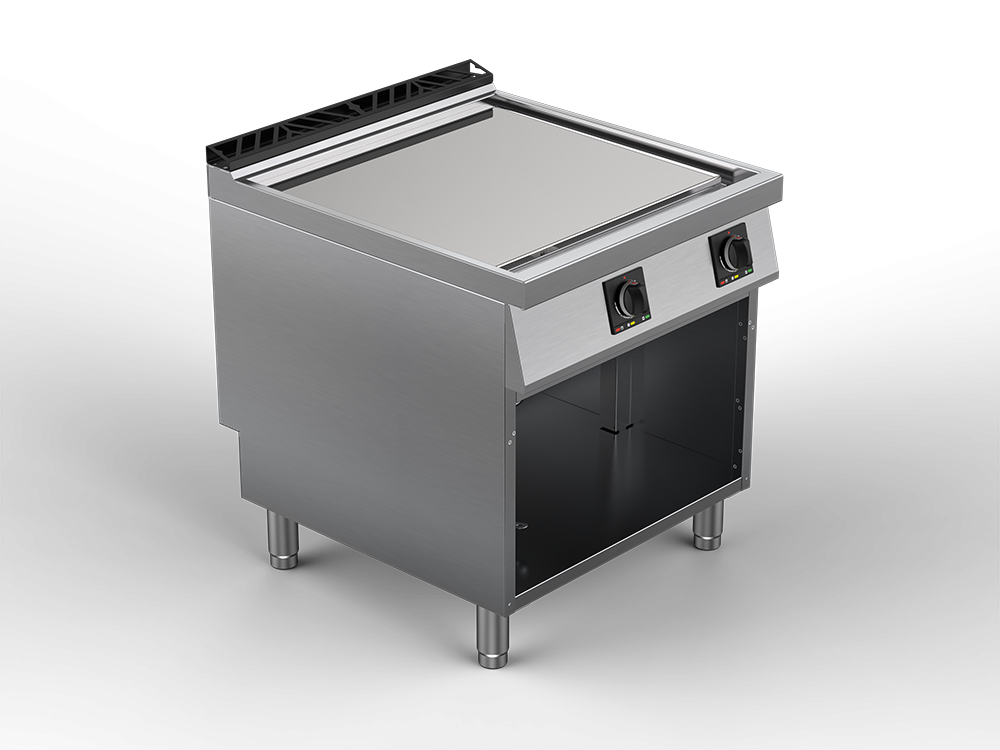 Fry top electric suprafata neteda cromata, putere totala 13200W 