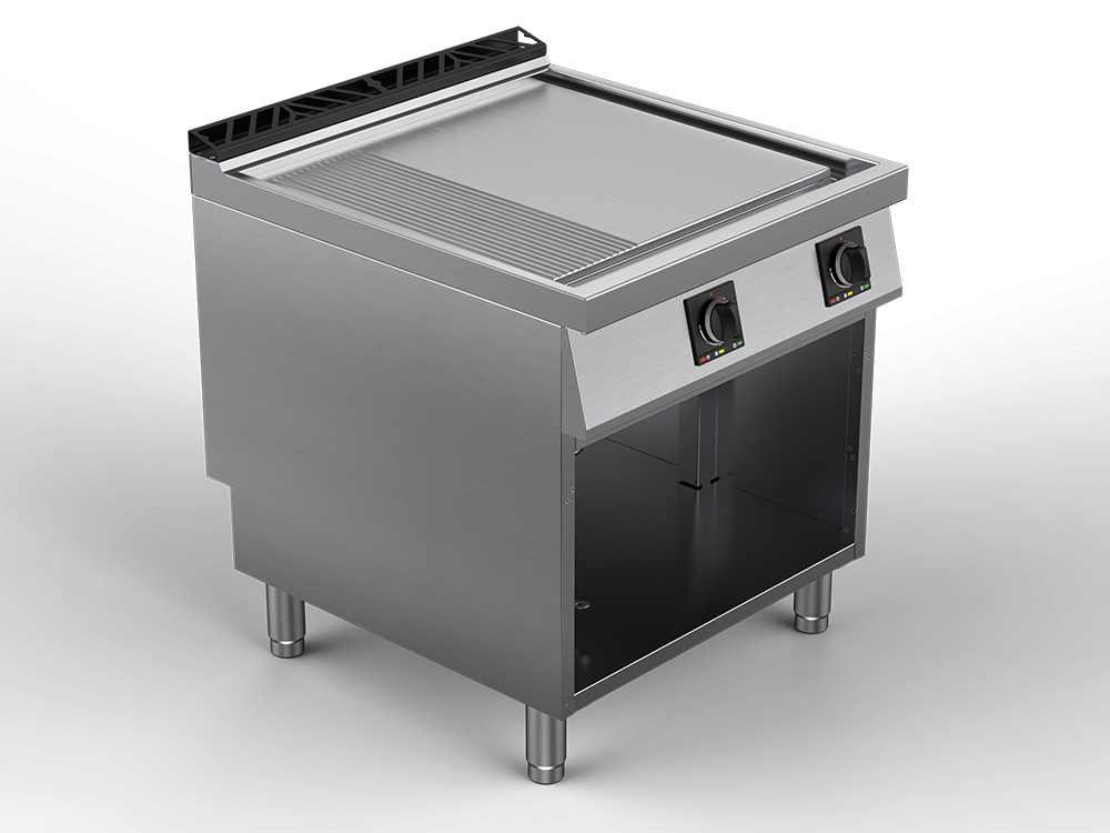 Fry top electric suprafata mixta , putere totala 13200W