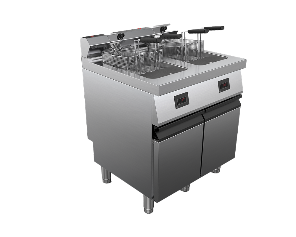 Friteuza electrica 2 cuve capacitate 15 litri, putere 28000W 