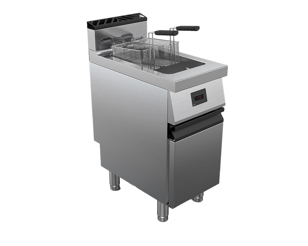 Friteuza alimentare gaz 1 cuva capacitate 15 litri, putere 16000W