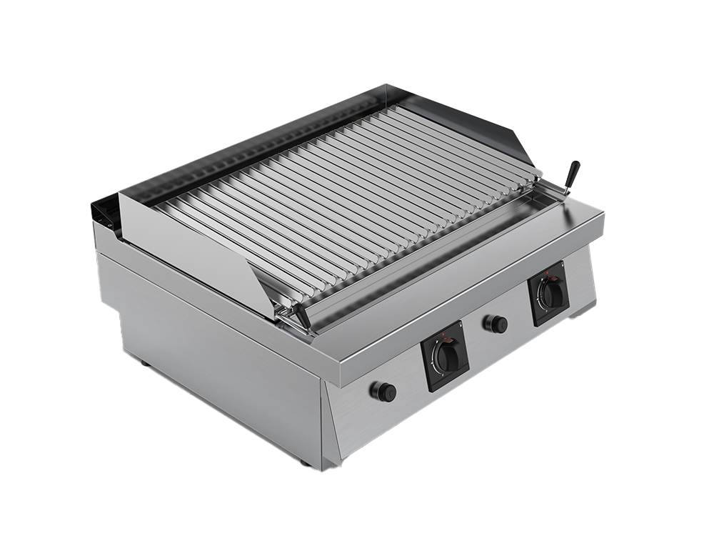 Gratar cu roca vulcanica, putere totala 18600W