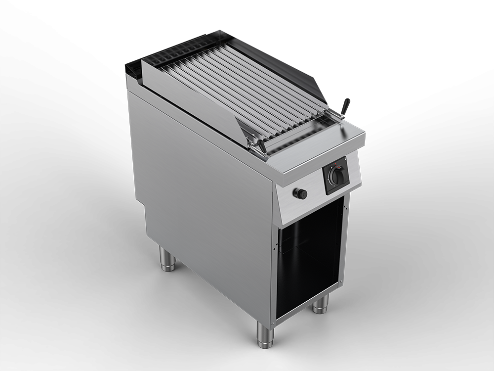 Gratar cu roca vulcanica, putere totala 12000W