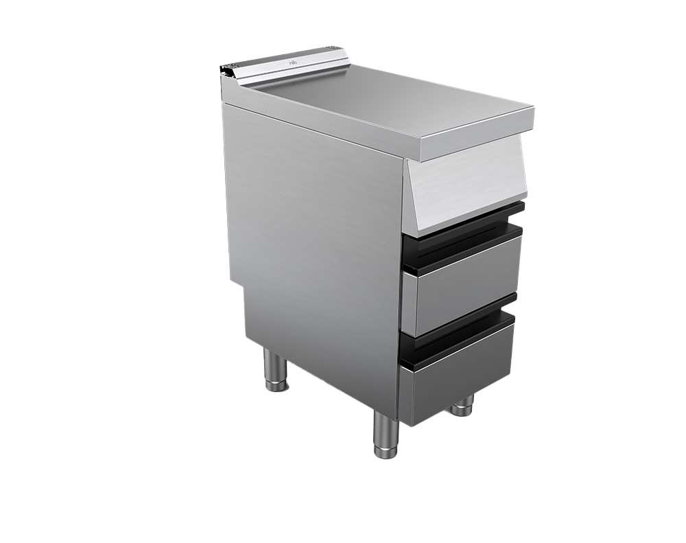 Element neutru cu sertar, inox, dimensiuni 400x730x900hmm, greutate 48kg