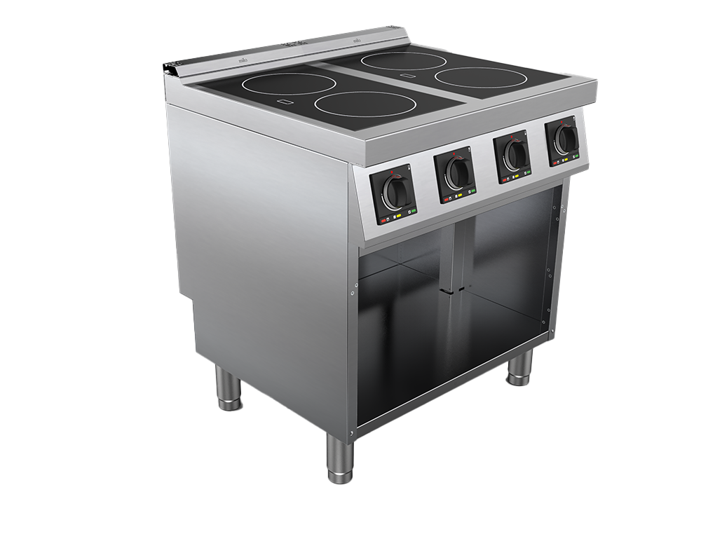 Masina de gatit cu plita vetroceramica electrica cu 4 zone, putere totala 10000W 