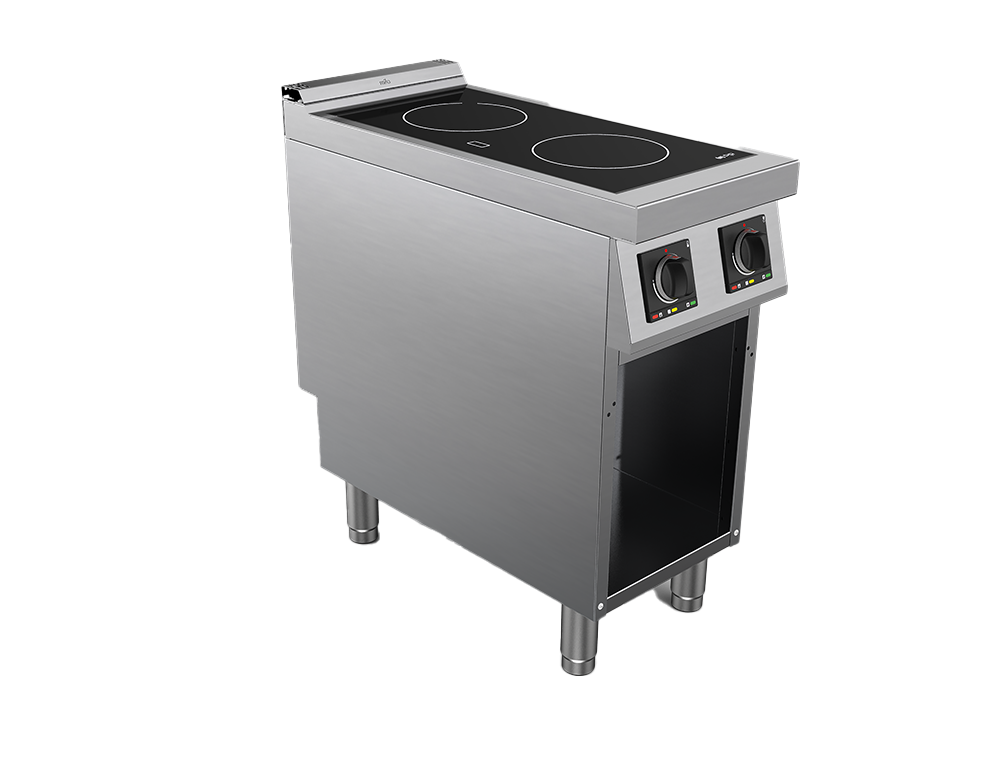 Masina de gatit cu plita vetroceramica electrica cu 2 zone, putere totala 6800W 