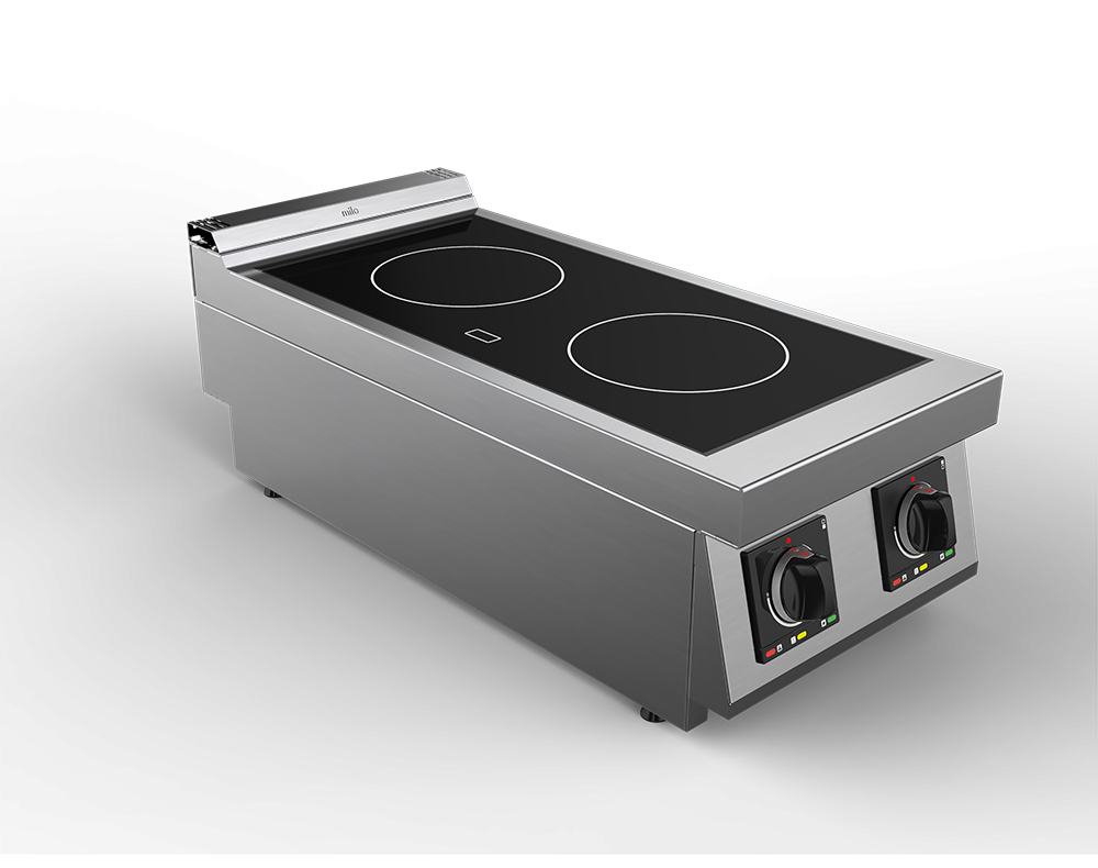 Masina de gatit cu plita vetroceramica electrica cu 2 zone, putere totala 6800W