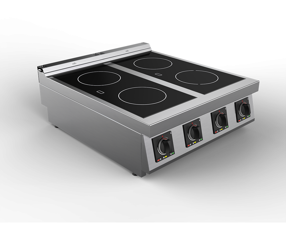 Masina de gatit cu plita vetroceramica electrica cu 4 zone, putere totala 13600W