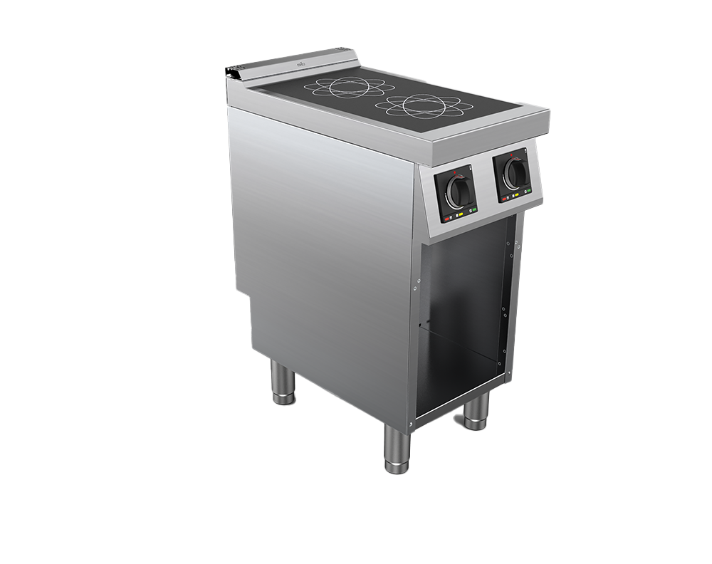 Masina de gatit cu inductie electrica cu 2 zone, putere totala 7000W