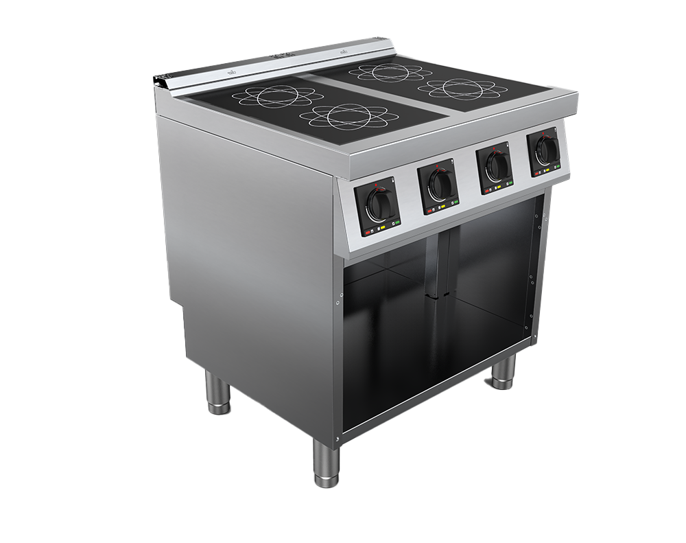 Masina de gatit cu inductie electrica cu 4 zone, putere totala 14000W