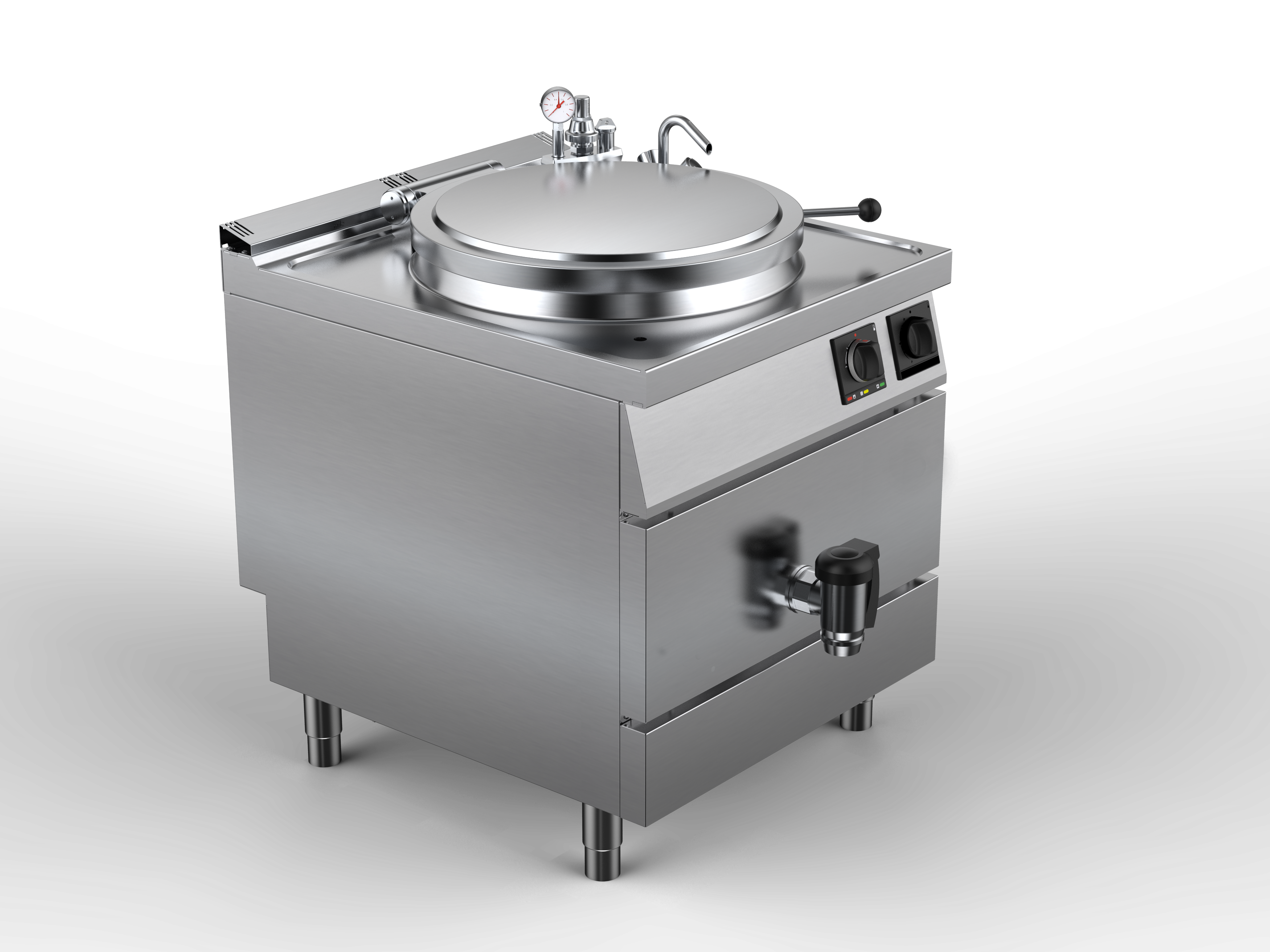 Marmita electrica incalzire indirecta capacitate 150 litri, putere totala 18000W