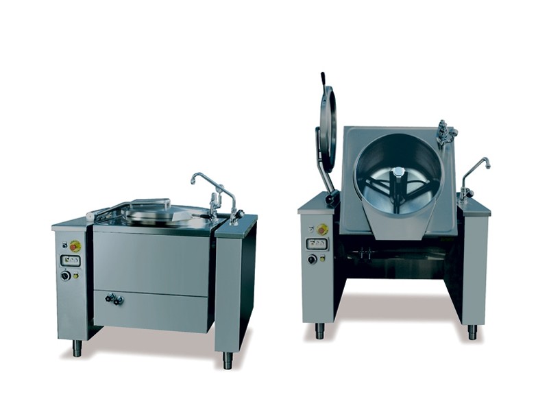 Marmita basculanta, cu brat de amestecare, incalzire electrica indirecta, capacitate totala 330 litri