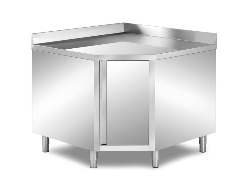 Masa-dulap, inaltator la perete pe 2 parti, inox, dimensiune (LxlxH mm): 1000x1000x850