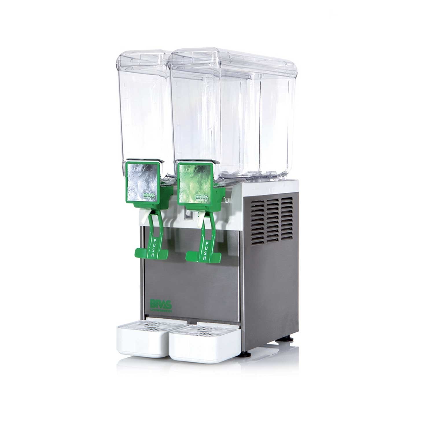 Distribuitor bauturi racoritoare, 2 grupuri, capacitate 2x8 litri, cu pompa submersibila, compresor ermetic