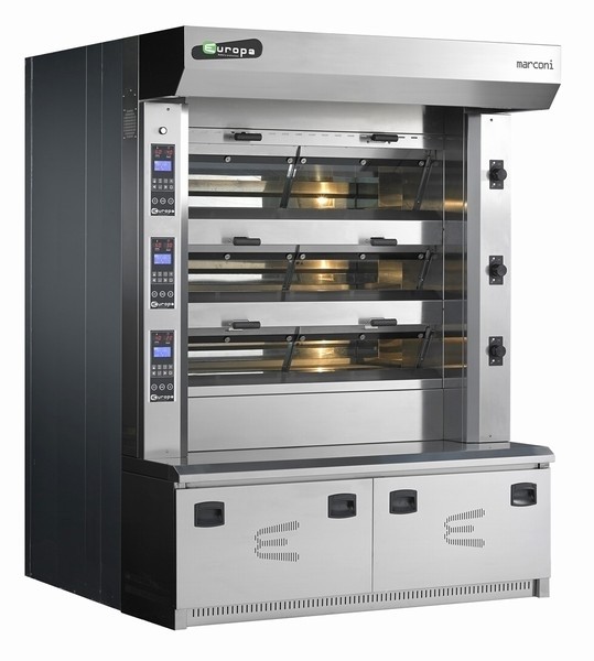 Cuptor electric pe vatra pentru panificatie, structura din inox, 4 camere, putere 36500W