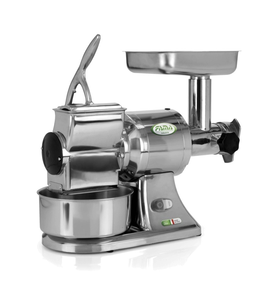 Masina de tocat, din aluminiu alimentar, productivitate 200kg carne/ora, alimentare 380V, putere instalata: 750W