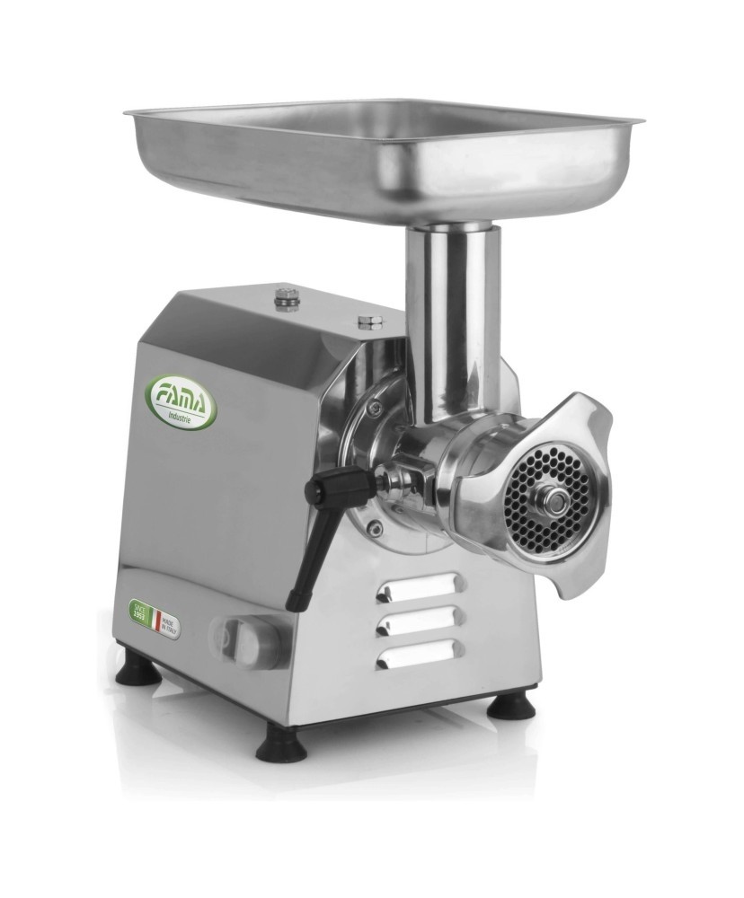 Masina de tocat carne, din inox, productivitate 300kg/ora, motor 900 rotatii/min, alimentare 220V, putere instalata: 1100W