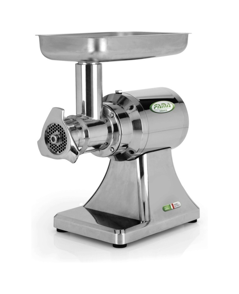 Masina de tocat carne, din inox, productivitate 300kg/ora, motor 900 rotatii/min, alimentare 220V, putere instalata: 1100W