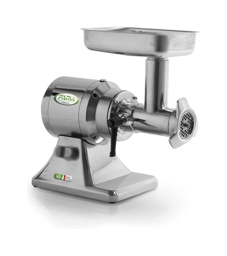 Masina de tocat carne, din inox, productivitate 200kg/ora, motor 210 rotatii/min, alimentare 220V, putere instalata: 750W