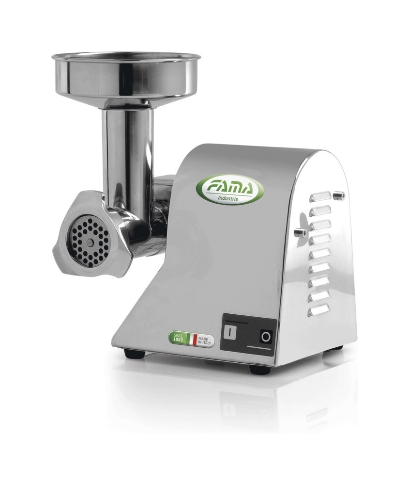 Masina de tocat carne,din inox, productivitate 50kg/ora, motor 1400 rotatii/min, alimentare 220V, putere instalata: 380W