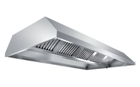 Hota profesionala centrala din inox, cu 8 filtre de 400x400mm, putere aspiranta 62000mc/h, fara motor