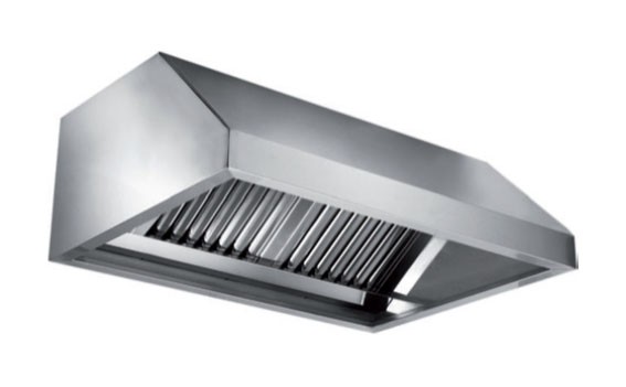 Hota profesionala de perete din inox, cu 4 filtre, inox AISI430, putere aspiranta 2200mc/h, cu motor