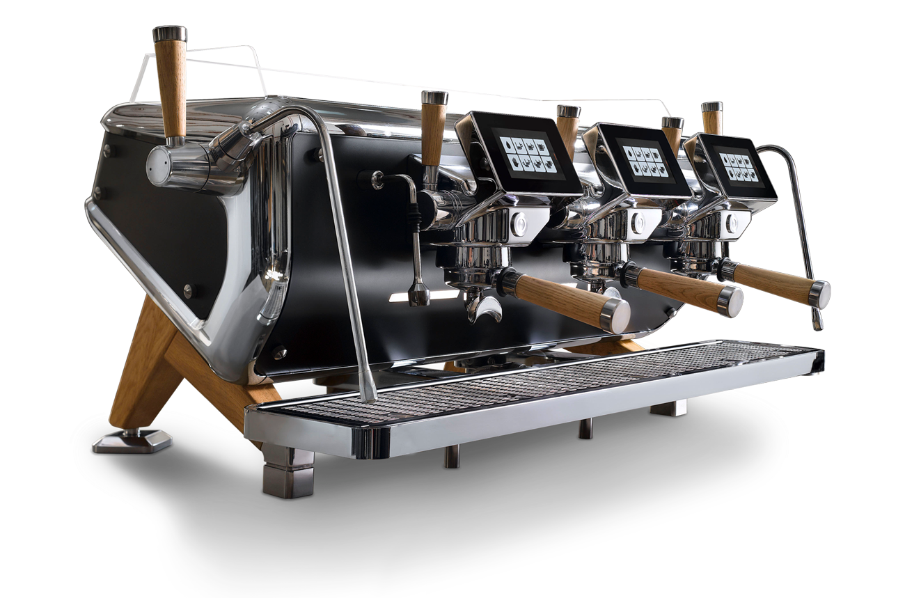 Aparat de cafea Storm 4000, versiune electronica, 3 grupuri, led iluminare suprafata de lucru