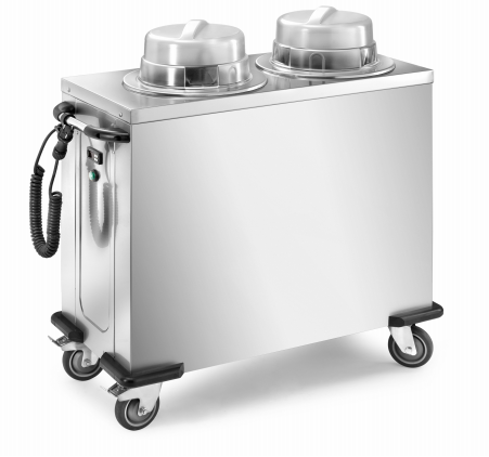 Distribuitor neutru, pentru farfurii, cu 2 coloane reglabile, diametru variabil 210/260mm