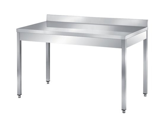 Masa simpla, cu inaltator la perete, inox, dimensiune (LxlxH mm): 1600x600x850