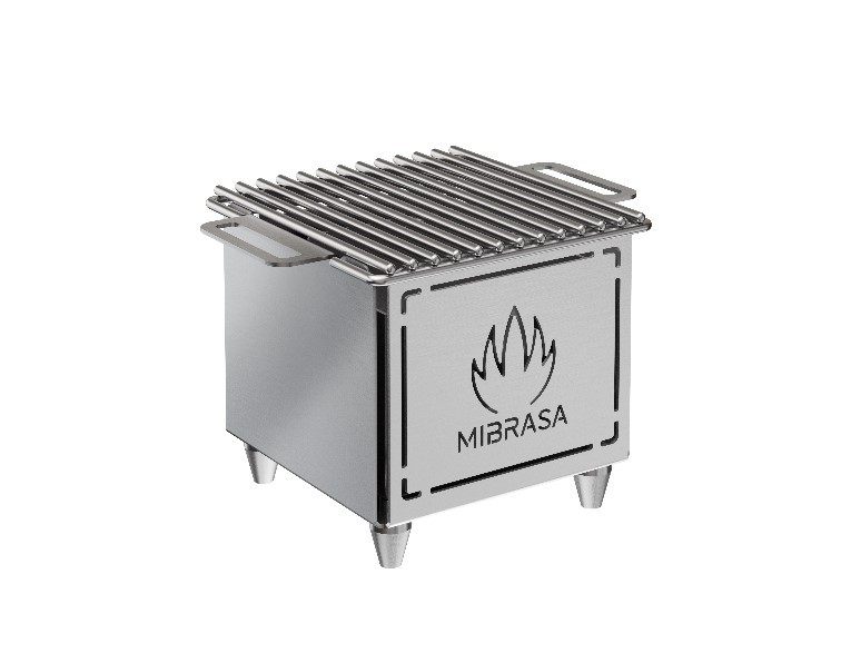 Gratar japonez portabil Hibachi, recomandat pentru 2 persoane, Mibrasa