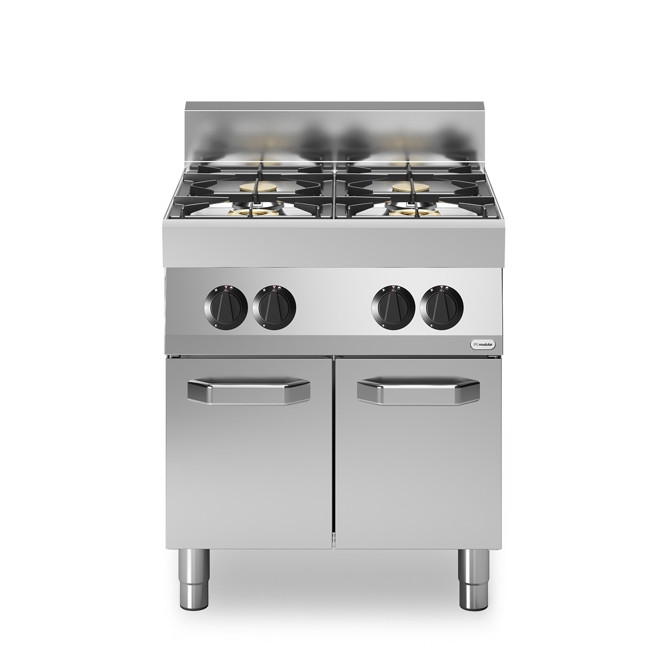 Masina de gatit, alimentare gaz, email, 4 ochiuri, baza inchisa, putere totala gaz 18400W