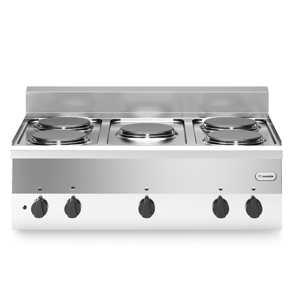 Masina de gatit, electrica, 5 plite rotunde, model de banc, putere electrica totala 10000W, alimentare 380V