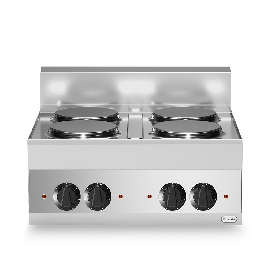 Masina de gatit, electrica, 4 plite rotunde, model de banc, putere electrica totala 10400W