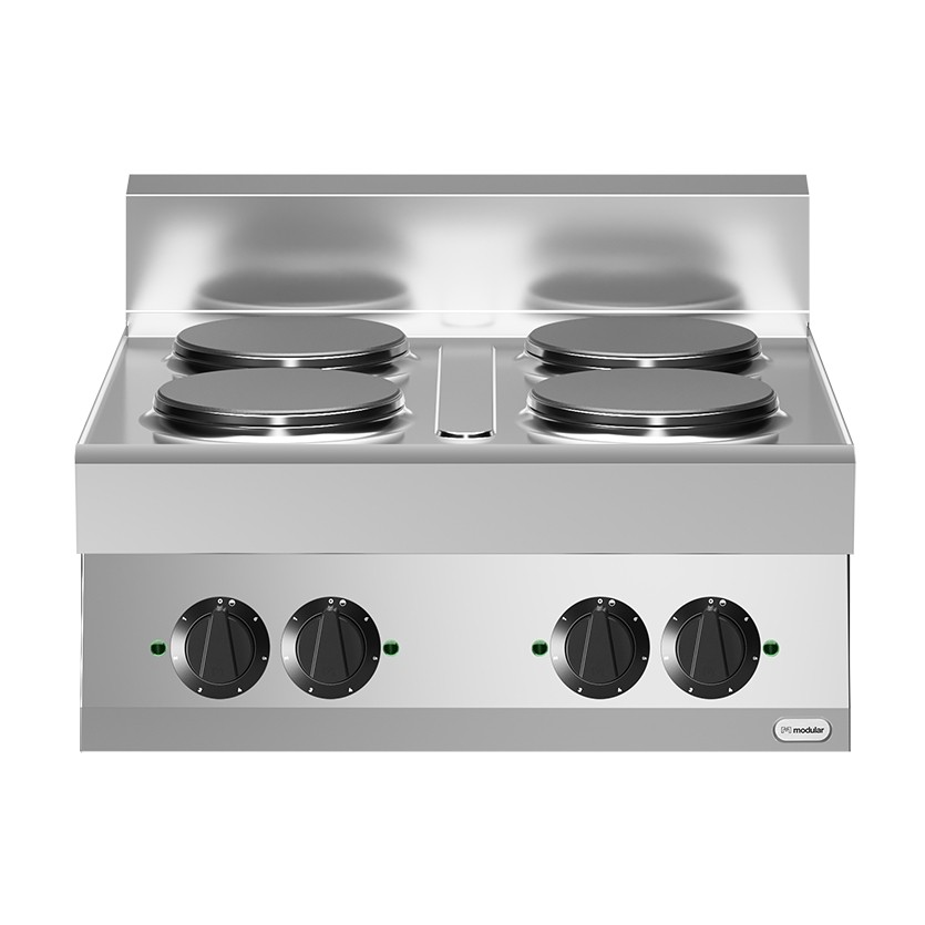 Masina de gatit, electrica, 4 plite rotunde, model de banc, putere electrica totala 10400W