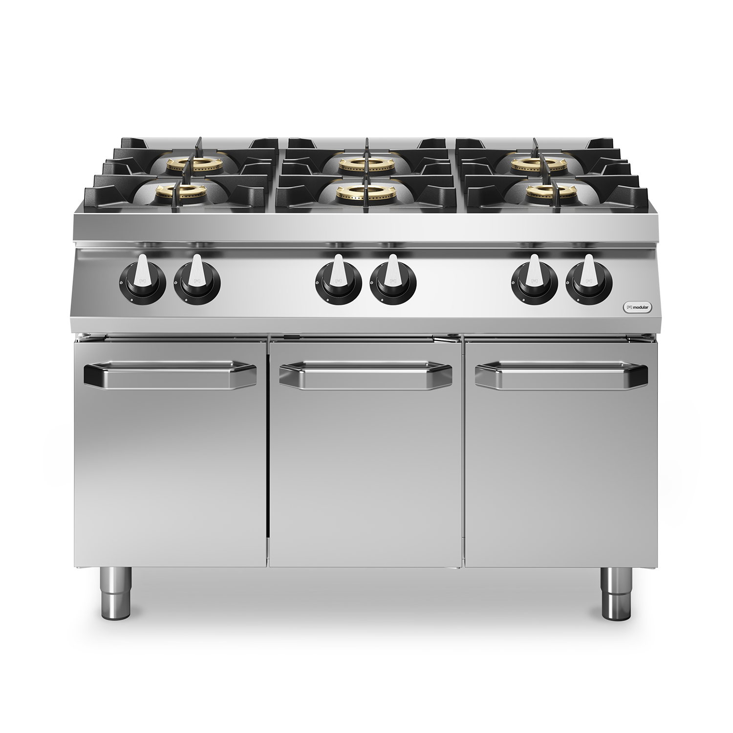 Masina de gatit, alimentare gaz, 6 ochiuri, baza inchisa, putere totala gaz 52000W