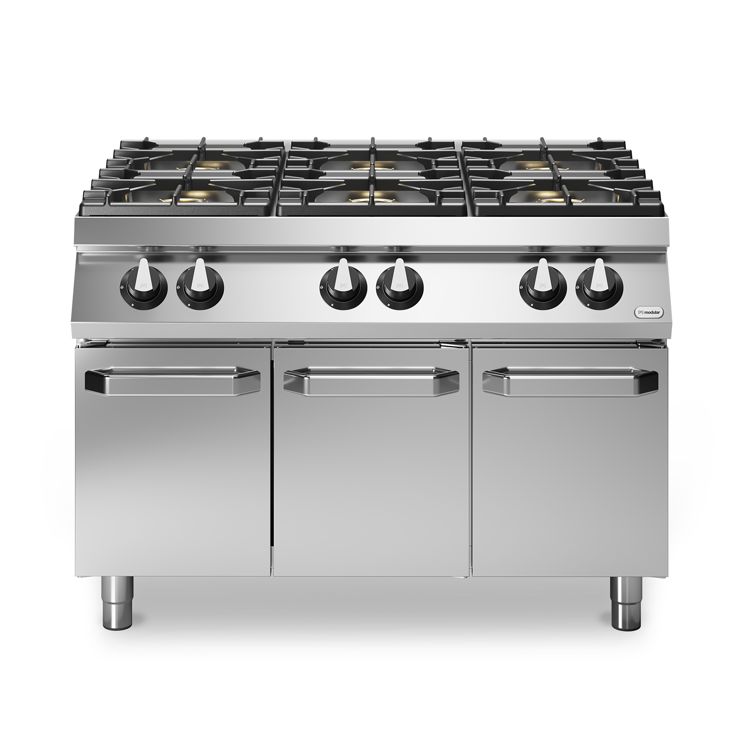 Masina de gatit, alimentare gaz, email, 6 ochiuri, baza inchisa, putere totala gaz 37000W