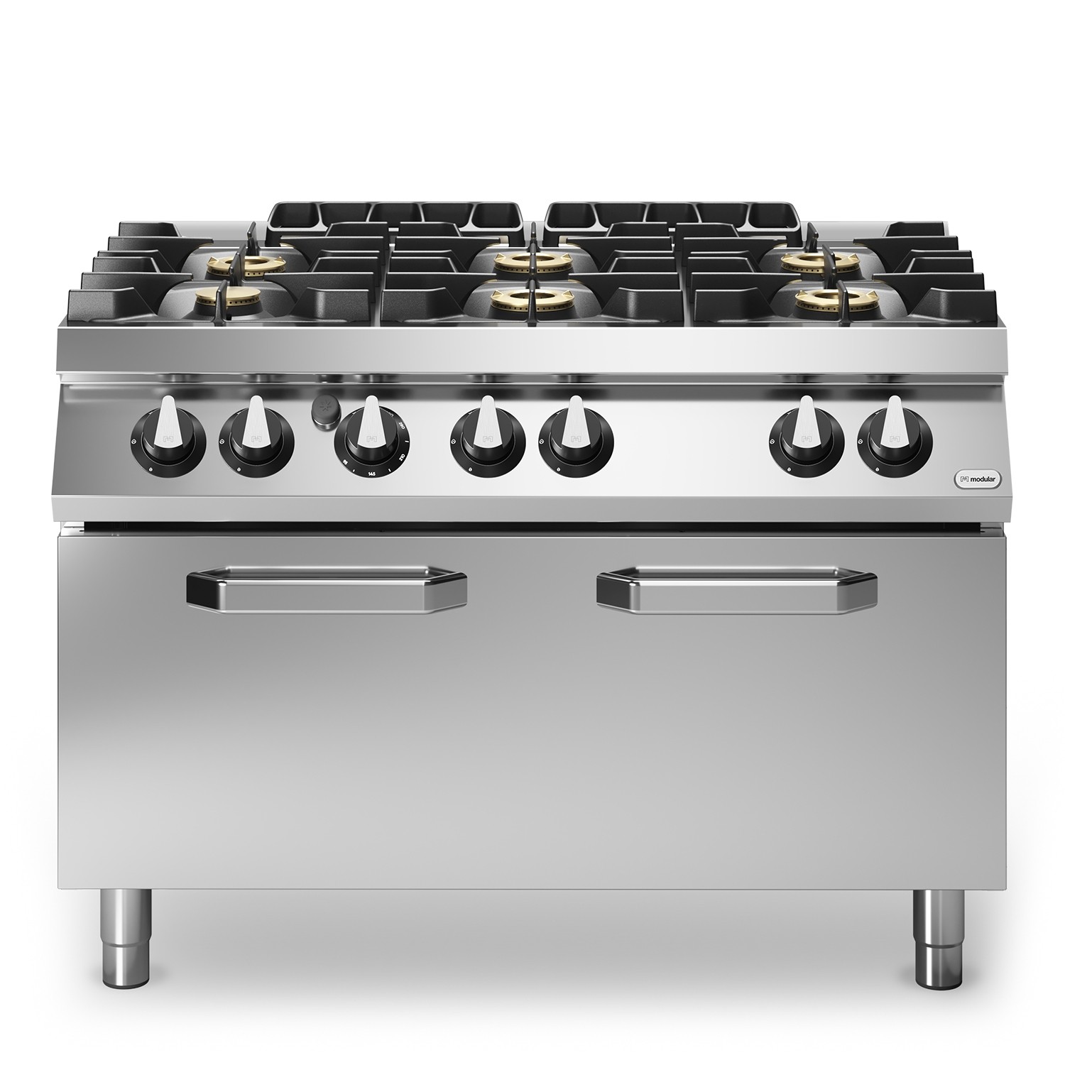 Masina de gatit, alimentare gaz, 6 ochiuri, cuptor static cu alimentare gaz, putere totala gaz 43500W