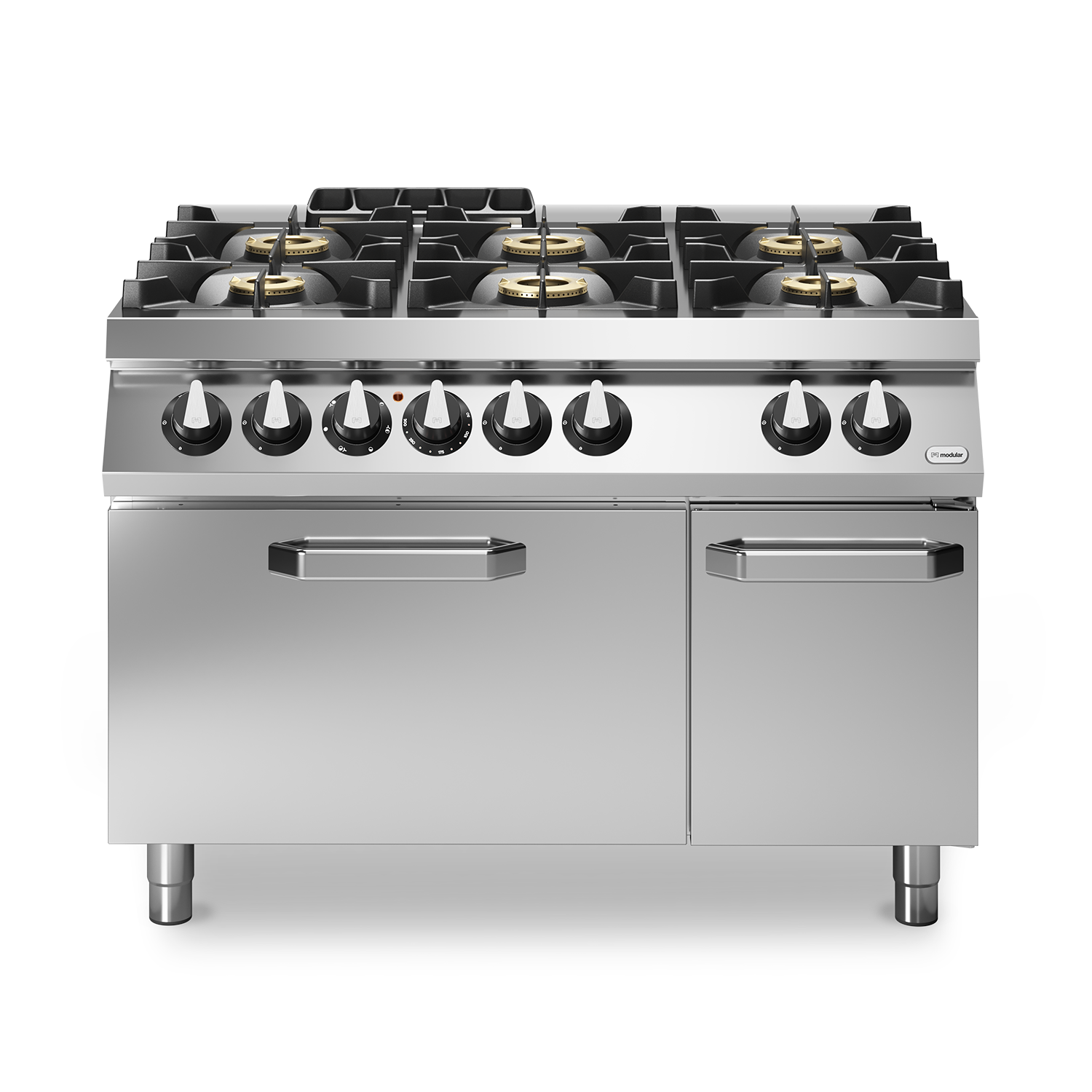 Masina de gatit, alimentare gaz, 6 ochiuri, cuptor electric ventilat,  putere totala gaz 52000W