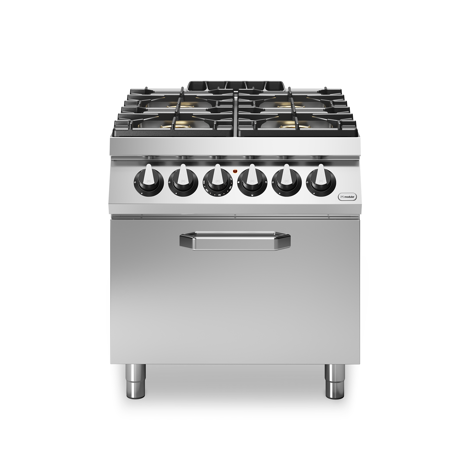 Masina de gatit, alimentare gaz, 4 ochiuri, cuptor electric static, putere electrica totala 6000W, putere totala gaz 26000W