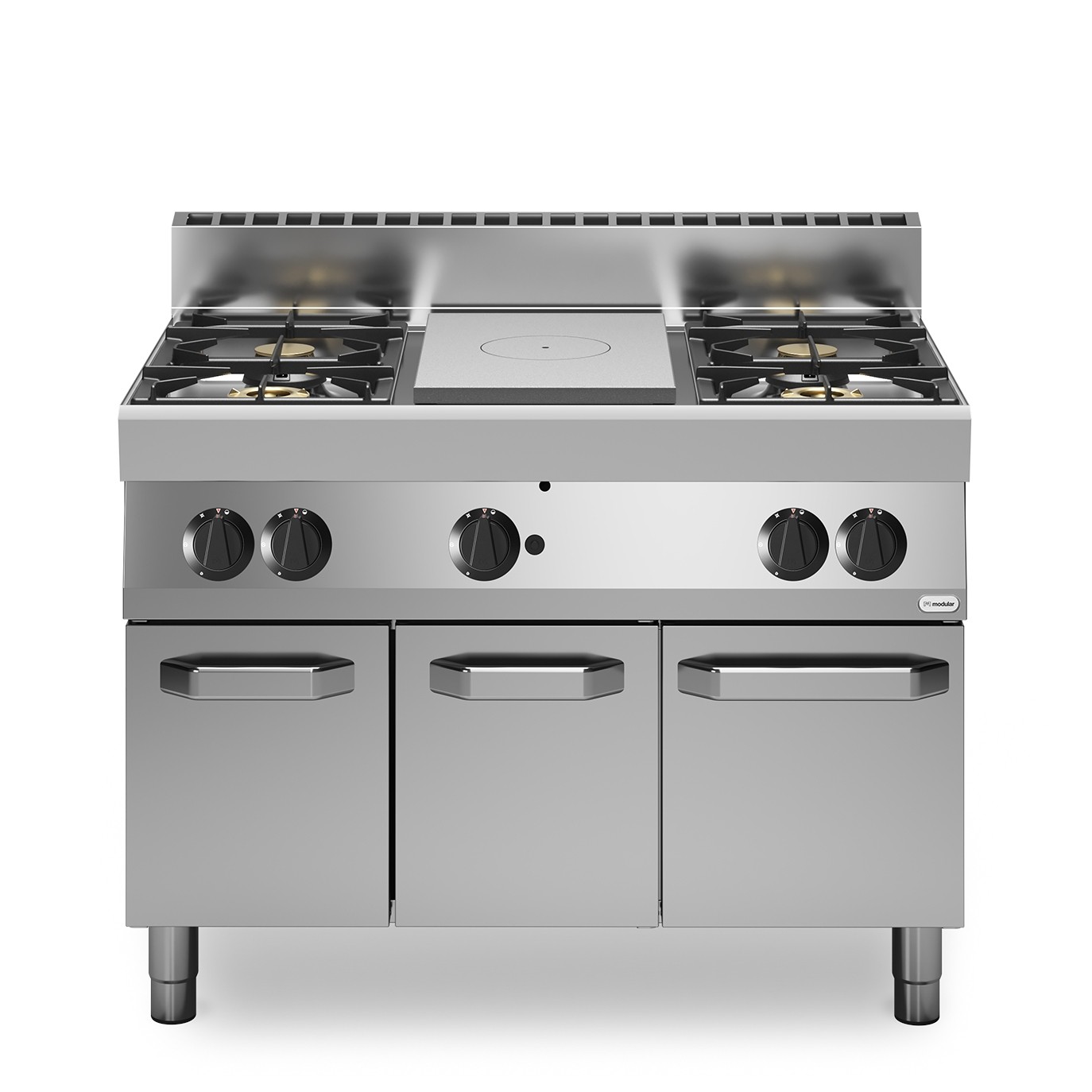 Masina de gatit cu plita unica, alimentare gaz, 4 ochiuri, baza inchisa, putere totala gaz 23900W