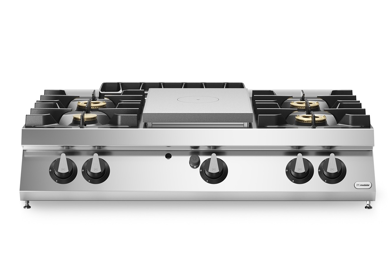 Masina de gatit cu plita unica, alimentare gaz, 4 ochiuri, model de banc, putere totala gaz 27500W