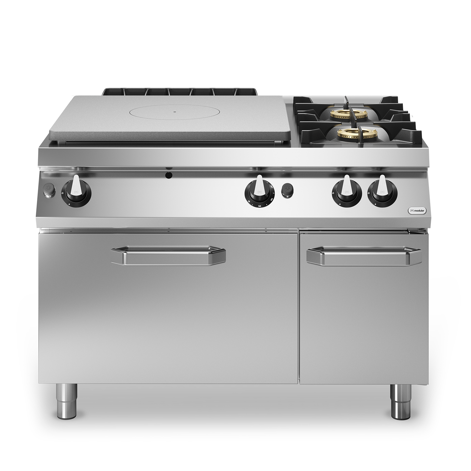 Masina de gatit cu plita unica, alimentare gaz, 2 ochiuri, cuptor static cu alimentare gaz, putere cuptor 8000W, putere totala gaz 36000W